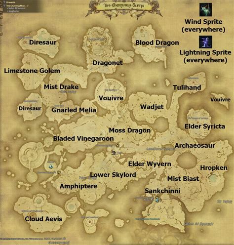 the mist ffxiv|churning mists treasure map locations.